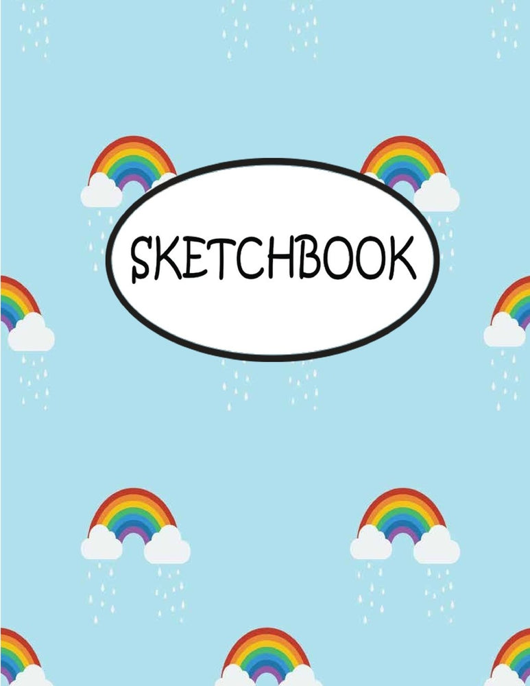 Sketchbook: Colorful Rainbow : 110 Pages of 8.5" x 11" Blank Paper for Drawing, sketchbook for adult, sketchbook for teen