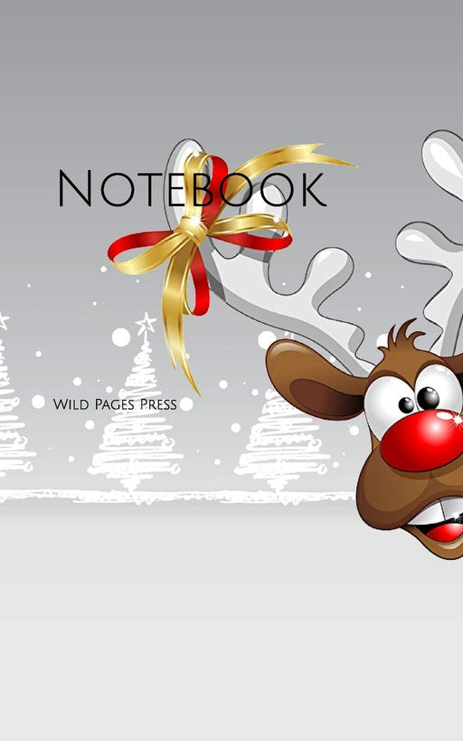 Notebook: Christmas card Santa Claus reindeer Xmas snow presents