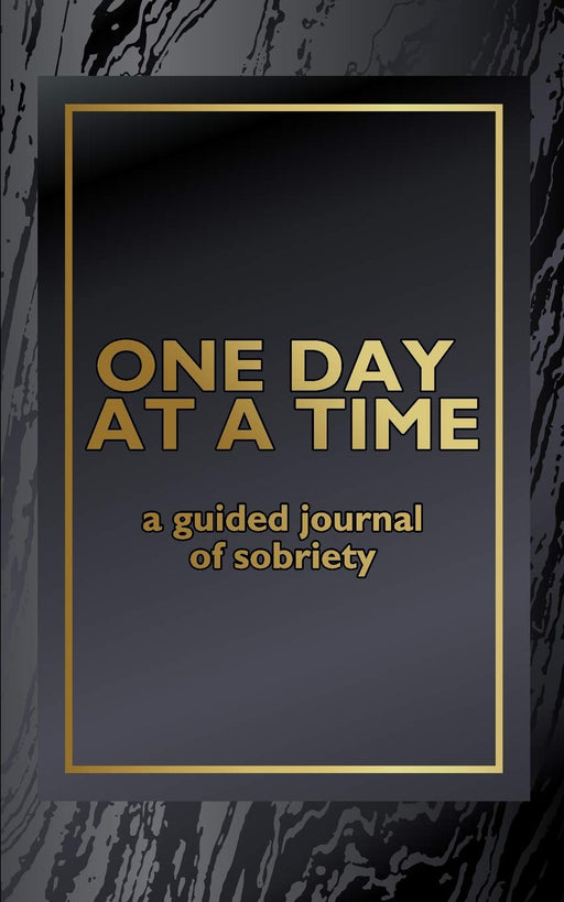 One Day at a Time: Elegant black and gold marble texture theme make this guided ODAAT journal a great addition to your twelve step work. (ODAAT Black and Gold)