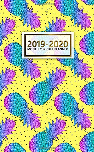 2019-2020 Monthly Pocket Planner: Nifty Two-Year Pineapple Planner with Phone Book, Password Log and Notebook. Pretty 24 Month Pineapple Planner and Organizer.