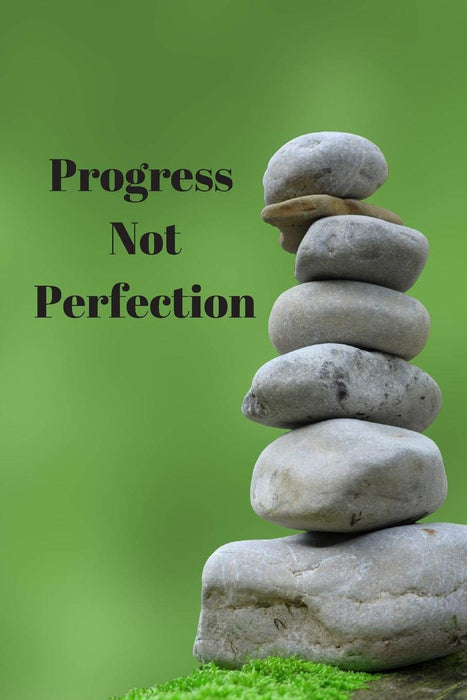 Progress Not Perfection: Small Lined Notebook (6" x 9") - Alcoholics Anonymous, Narcotics Rehab, Living Sober, Fighting Alcoholism, Working the 12 ... Journal for Friend, Family Member, Fellow