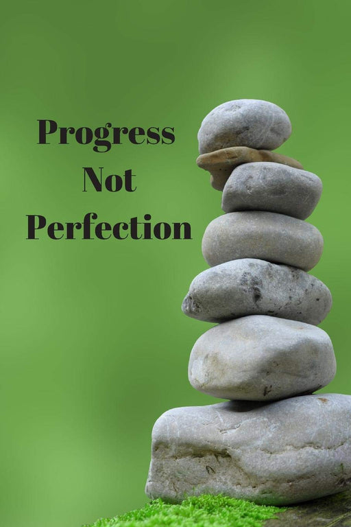 Progress Not Perfection: Small Lined Notebook (6" x 9") - Alcoholics Anonymous, Narcotics Rehab, Living Sober, Fighting Alcoholism, Working the 12 ... Journal for Friend, Family Member, Fellow