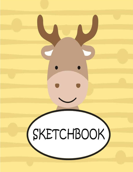 Sketchbook: Cute Deer : 110 Pages of 8.5" x 11" Blank Paper for Drawing, sketchbook for adult, sketchbook for teen