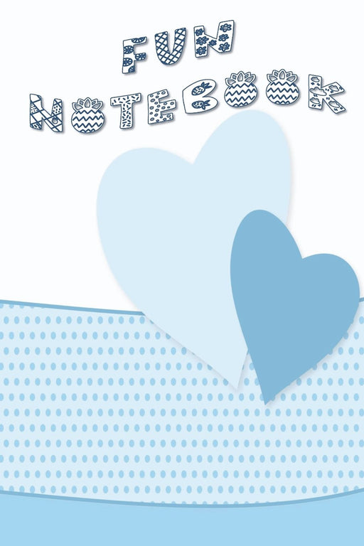 Fun Notebook: Mini Composition Notebook For Girls - Ages 6 -12 - Small Journal sized  cream colored pages - Blue Heats Wave