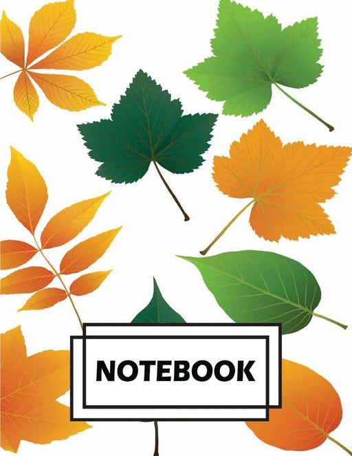 Notebook: Colorful Leaves : Journal Diary, Lined pages (Composition Notebook Journal) (8.5" x 11")