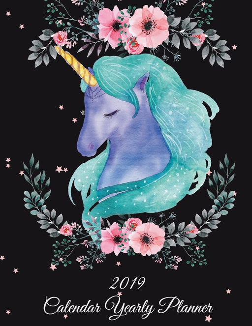 2019 Calendar Yearly Planner: Dreaming Unicorn, Yearly Calendar Book 2019, Weekly/Monthly/Yearly Calendar Journal, Large 8.5" x 11" 365 Daily journal ... Agenda Planner, Calendar Schedule Organizer