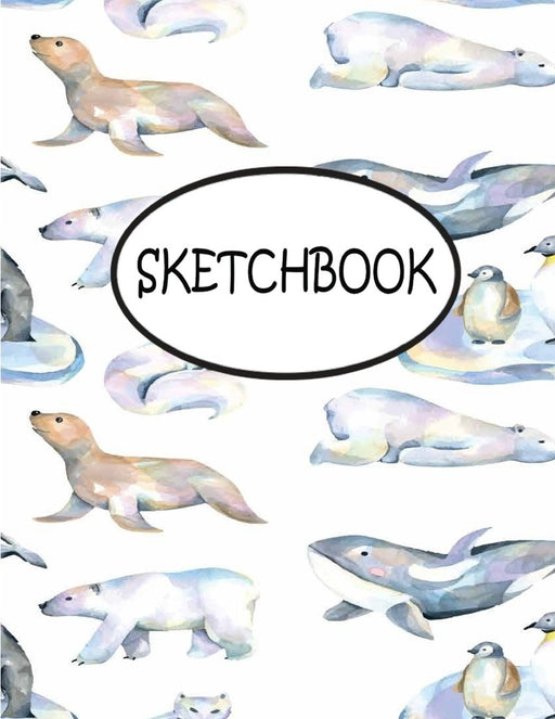 Sketchbook: Watercolor Animals : 110 Pages of 8.5" x 11" Blank Paper for Drawing, sketchbook for adult, sketchbook for teen