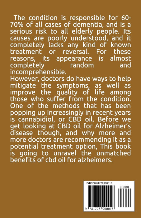 CBD OIL FOR THE TREATMENT OF ALZHEIMERS: All you need to know about the dosage, uses, side effect and best cbd oil for treating alzheimers