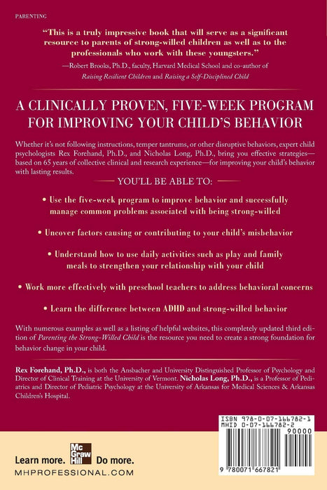 Parenting the Strong-Willed Child: The Clinically Proven Five-Week Program for Parents of Two- to Six-Year-Olds, Third Edition