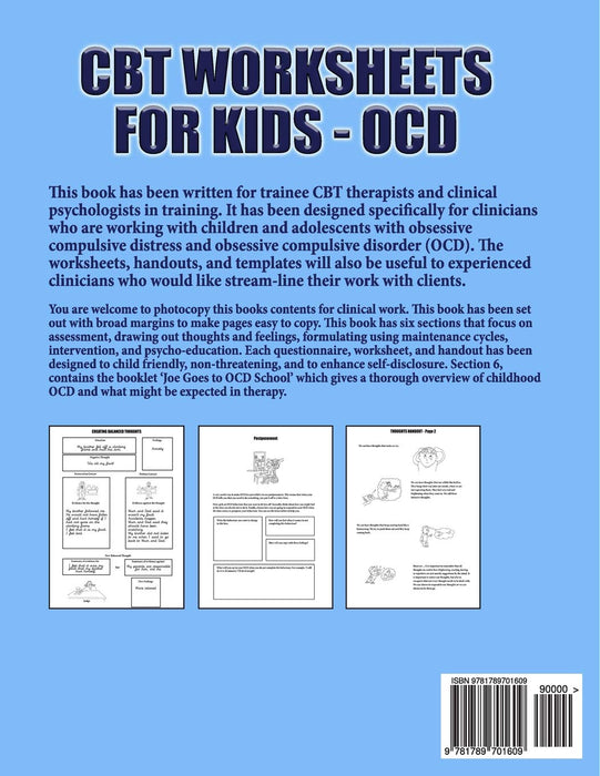 CBT Worksheets for Kids - OCD: A CBT Worksheets book for CBT therapists, CBT therapists in training & Trainee clinical psychologists: OCD cycle ... photocopyable cbt worksheets (Volume 1)