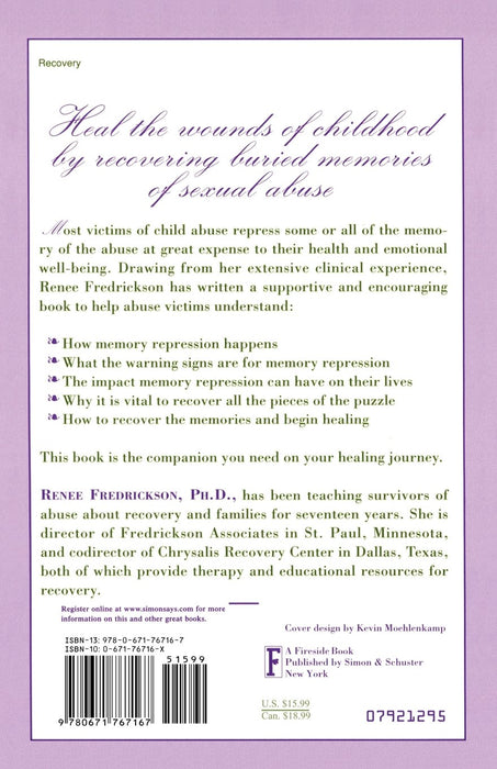 Repressed Memories: A Journey to Recovery from Sexual Abuse (Fireside Parkside Books)
