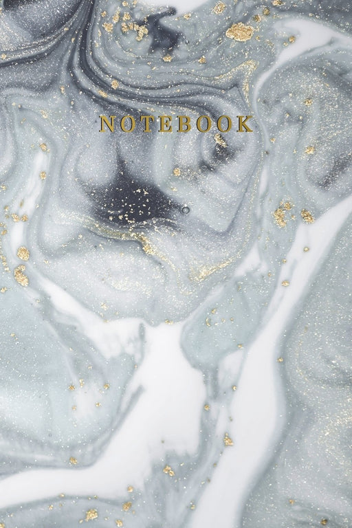 Notebook: Marble + Gold Unruled Blank Small Journal | 110 Page Unlined Composition Book Workbook for Jotting Doodling Journaling Writing Notes for Women Girls Teens (6 x 9 in)