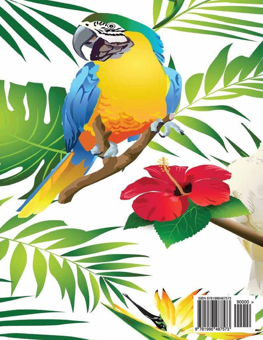 Notebook: Colorful Parrot : Journal Diary, Lined pages (Composition Notebook Journal) (8.5" x 11")