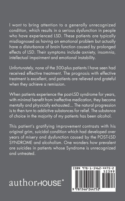 THE POST-LSD SYNDROME: Diagnosis and Treatment