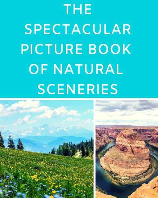 The Spectacular Picture Book Of Natural Sceneries: A Reading Gift Book for Alzheimer Or Dementia Patients Parents Grandparents: Senior Citizens Day