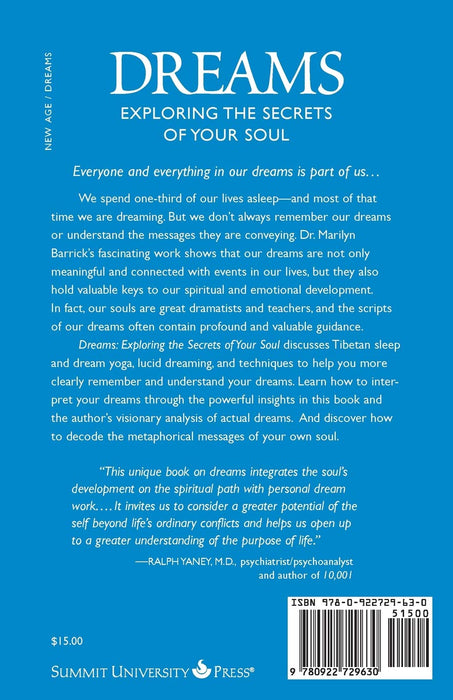 Dreams: Exploring The Secrets Of Your Soul (Sacred Psychology Series)