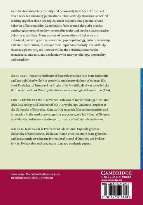 The Cambridge Handbook of Creativity and Personality Research (Cambridge Handbooks in Psychology)