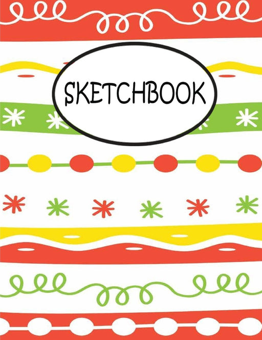 Sketchbook: R Y G Pattern : 110 Pages of 8.5" x 11" Blank Paper for Drawing, sketchbook for adult, sketchbook for teen