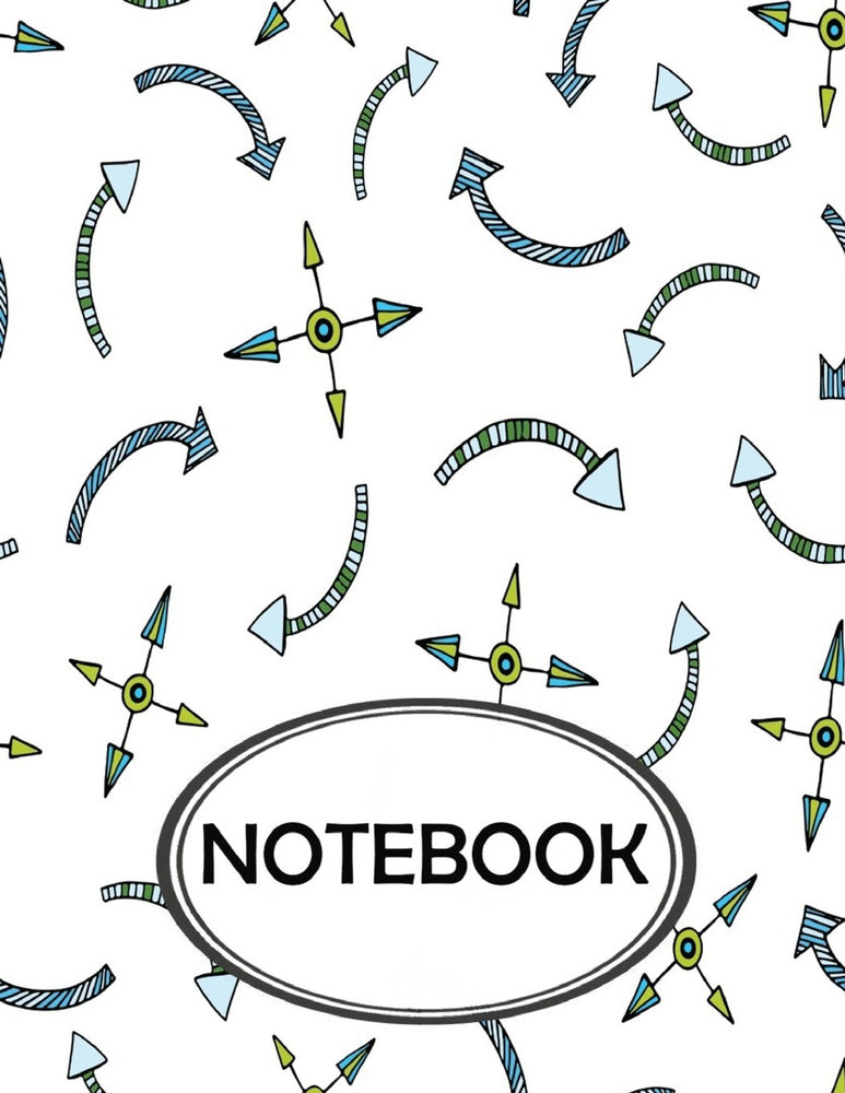 Notebook: Dot-Grid,Graph,Lined,Blank Paper : Arrow Boho : notebook journal, notebook marble, notebook paper, diary, 8.5" x 11" , 110 pages