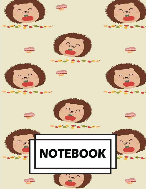 Notebook: Cute porcupine : Journal Diary, Lined pages (Composition Notebook Journal) (8.5" x 11")
