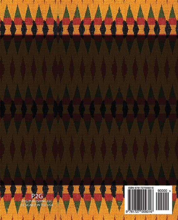 Gratitude Journal For Kids: African Fabric Print (2), 7.5" x 9.25" ,100 pages, Personalized gratitude journal for Kids,Durable Soft Cover