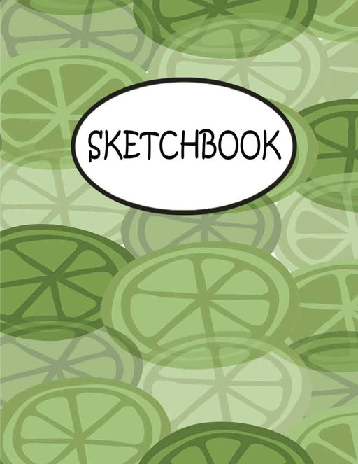 Sketchbook: Green Lime : 110 Pages of 8.5" x 11" Blank Paper for Drawing, sketchbook for adult, sketchbook for teen