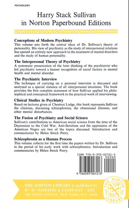 Schizophrenia as a Human Process (Norton Library,)