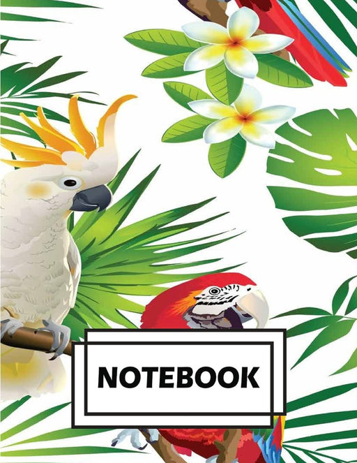 Notebook: Colorful Parrot : Journal Diary, Lined pages (Composition Notebook Journal) (8.5" x 11")