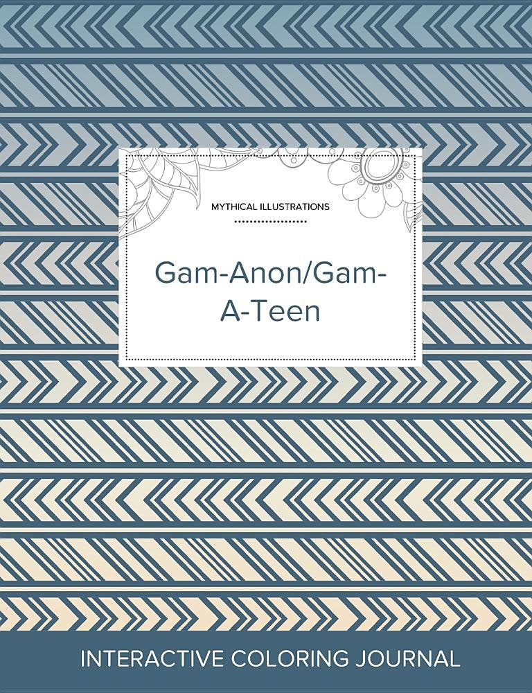 Adult Coloring Journal: Gam-Anon/Gam-A-Teen (Mythical Illustrations, Tribal)