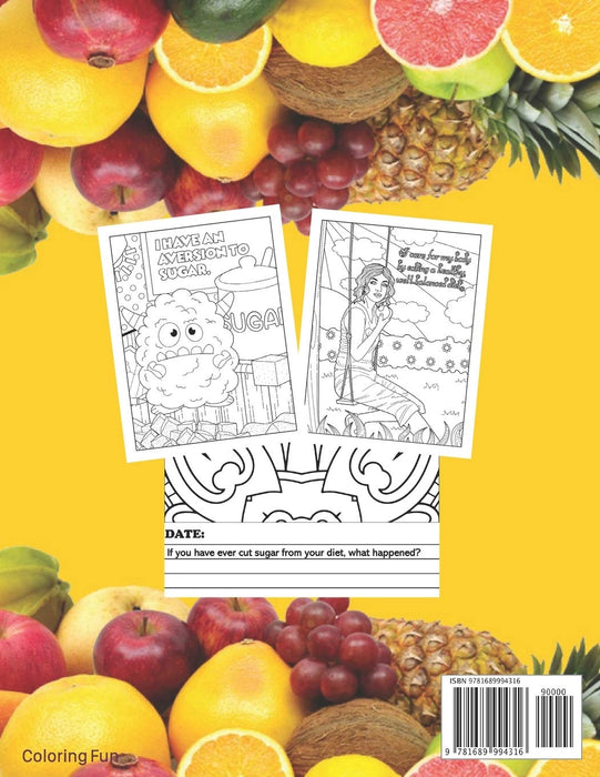 Eat Healthy Coloring Journal for Women: Adult Coloring Pages Combined with Journal Prompts to Encourage Healthy Food Choices and Mindful Eating Habits