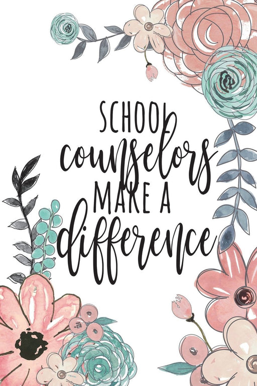 School Counselors Make A Difference: School Counselor Gifts, Counselor Journal, Teacher Appreciation Gifts, Counselor Notebook, Gifts For Counselors, 6x9 College Ruled Notebook
