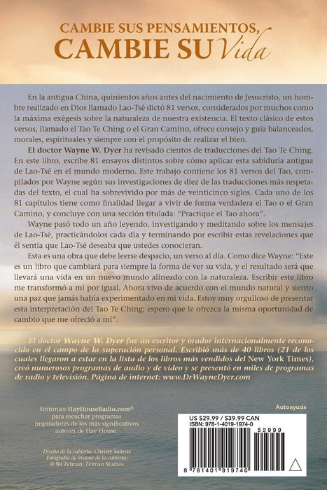 Cambie Sus Pensamientos, Cambie Su Vida: Viva la sabiduria del Tao (Spanish Edition)