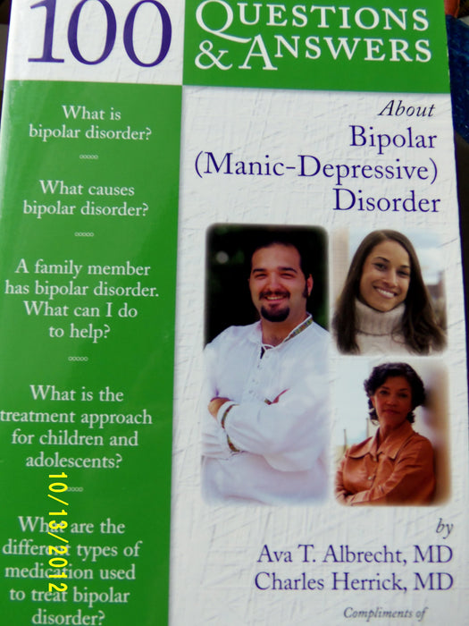 100 Questions and Answers about Bi-Polar (Manic-Depressive) Disorder