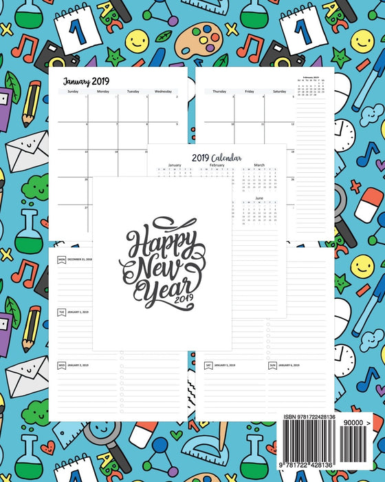 2019 Calendar Planner: Daily Weekly And Monthly Calendar Planner | January 2019 to December 2019 For To do list Planners And Academic Agenda Schedule ... Organizer, Agenda and Calendar) (Volume 4)