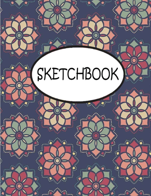 Sketchbook: Mandala Pattern : 110 Pages of 8.5" x 11" Blank Paper for Drawing, sketchbook for adult, sketchbook for teen