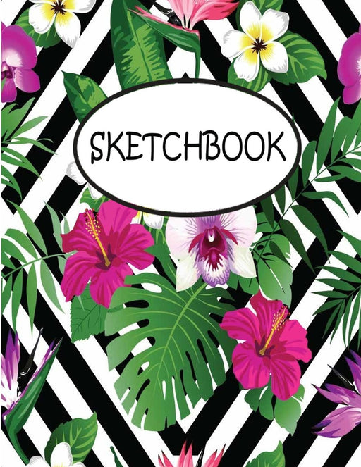 Sketchbook: Colorful Leaves V.3 : 110 Pages of 8.5" x 11" Blank Paper for Drawing, sketchbook for adult, sketchbook for teen
