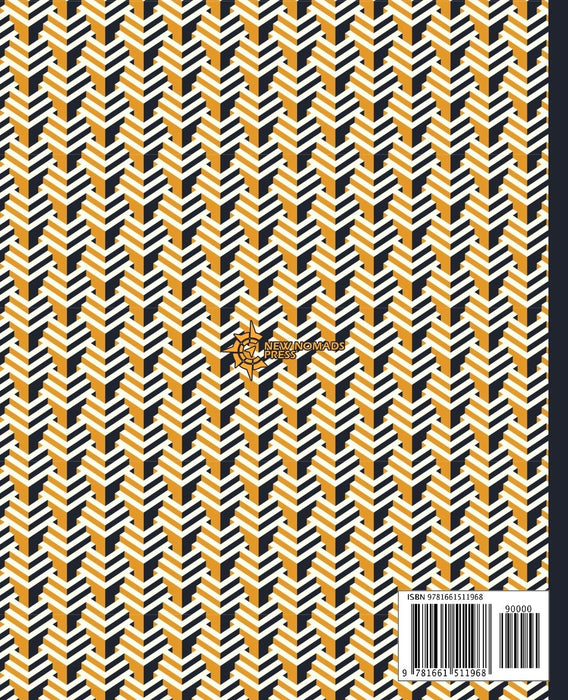 Wide Ruled Composition Notebook: Cool Geometric Design | Black and Gold | Blank Wide Ruled Book with Table of Contents is Perfect for the Home, Office ... (Standard 7.5 x 9.25 in Composition Book)