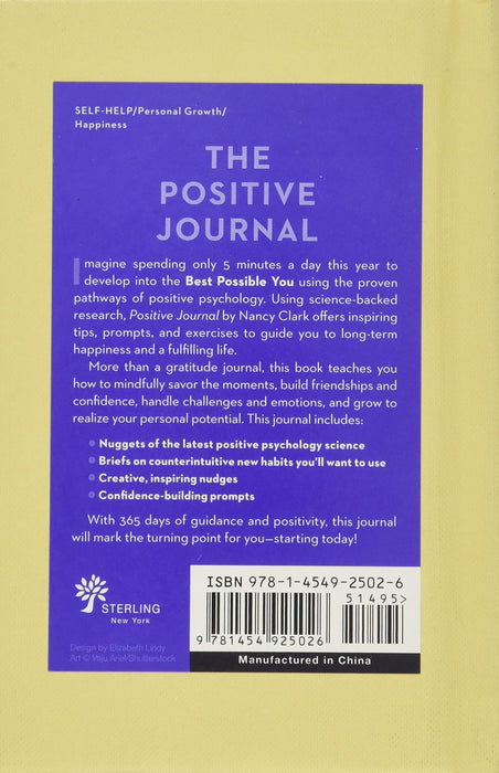 The Positive Journal: 5 Minutes a Day Toward a Happier Life (Volume 4) (Gilded, Guided Journals)